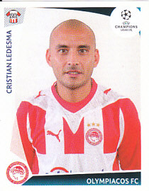 Cristian Ledesma Olympiacos FC samolepka UEFA Champions League 2009/10 #528